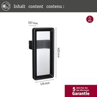 Paulmann Reana 93109 LED-buitenlamp met bewegingsmelder (wand) LED 3 W Antraciet - thumbnail