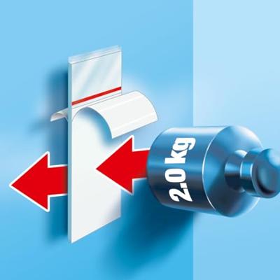 tesa POWERSTRIPS® Large Dubbelzijdig plakband Wit Inhoud: 10 stuk(s)