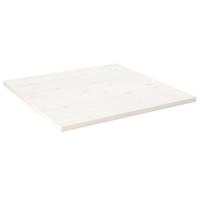 Tafelblad vierkant 90x90x2,5 cm massief grenenhout wit - thumbnail