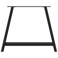 Salontafelpoten 2 st A-vormig 90x(72-73) cm staal zwart - thumbnail