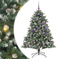 VidaXL Kunstkerstboom met 150 led groen 150 cm pvc en plastic en staal - thumbnail