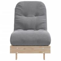 Futon slaapbank met matras 60x206x11 cm massief grenenhout - thumbnail