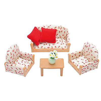 SYLVANIAN FAMILIES 4464 Sofa + 2 fauteuils + tafel SYLVANIAN FAMILIES 4464 Sofa + 2 fauteuils + tafel