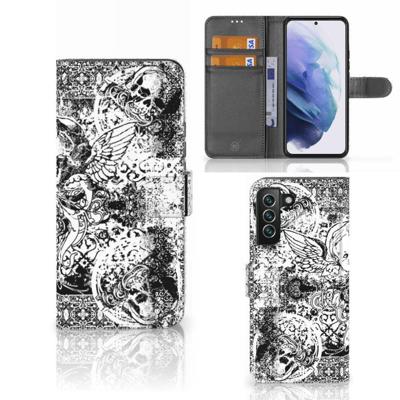 Telefoonhoesje met Naam Samsung Galaxy S22 Plus Skulls Angel Telefoonhoesje met Naam Samsung Galaxy S22 Plus Skulls Angel