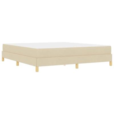 Boxspring bed Crème en bruin 180 x 200 cm