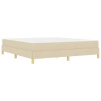 Boxspring bed Crème en bruin 180 x 200 cm - thumbnail