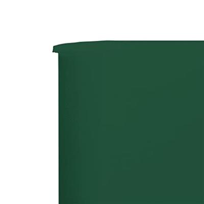 Windscherm 9-panelen 1200x160 cm stof groen - thumbnail