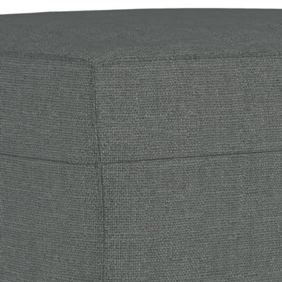 3-delige Loungeset met kussens stof donkergrijs