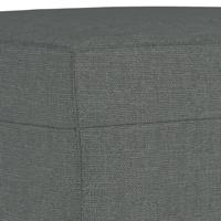 3-delige Loungeset met kussens stof donkergrijs - thumbnail