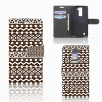 LG K10 2015 Telefoon Hoesje Aztec Brown - thumbnail