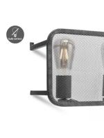 Wandlamp Weave 30/15/20cm, Zwart, Muurlamp gemaakt van metaal, geschikt voor E27 LED lichtbron, wandlamp geschikt voor woonkamer, slaapkamer - thumbnail