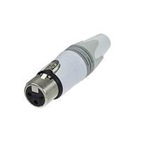 Neutrik NC3FXX-WT Female XLR kabeldeel 3p wit - thumbnail