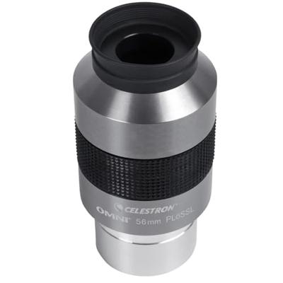 Celestron 93328 Omni 2' oculair met ultralang brandpunt van 56 mm en superieure lichttransmissie - geschikt voor waarnemen van deepsky-sterrenhopen, nevels en melkwegstelsels, Zilver/zwart