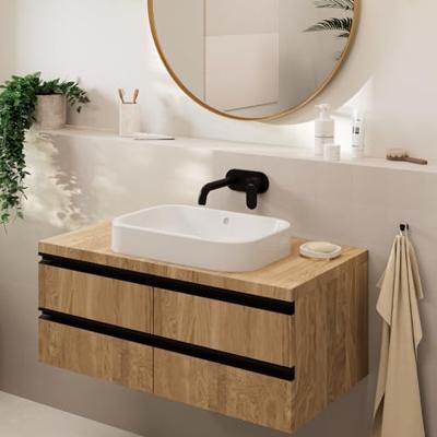 Hansgrohe Vernis afdekset wastafelkraan 207mm mat zwart 71576670 Hansgrohe Vernis afdekset wastafelkraan 207mm mat zwart 71576670