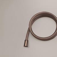 Doucheslang Hotbath Archie Gewapend Met Transparante Kunststof Mantel Geborsteld Koper PVD - thumbnail