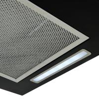 Afzuigkap voor kookeiland met aanraaksensor LCD gehard glas - thumbnail