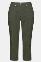 Ulla Popken 7/8 cargobroek, deels elastische band - Grote Maten - thumbnail