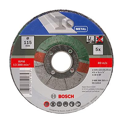 Bosch Accessoires 5-delige doorslijpschijvenset gebogen voor metaal | 115 x 2,5 mm - 2609256332