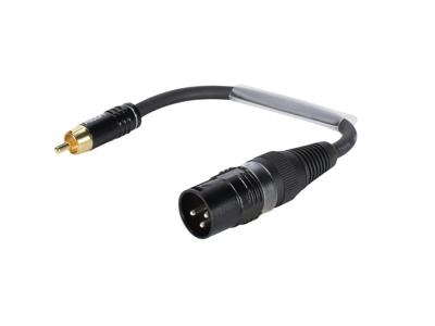 SOMMER CABLE Adapter Cable XLR(M)/RCA(M) 0.15m bk SOMMER CABLE Adapter Cable XLR(M)/RCA(M) 0.15m bk