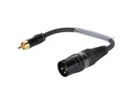 SOMMER CABLE Adapter Cable XLR(M)/RCA(M) 0.15m bk - thumbnail