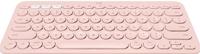 Logitech K380 Multi-Device Bluetooth Wireless Keyboard met Easy-Switch voor Maximaal 3 Apparaten, Slank, 2 Jaar Batterij - PC, Laptop, Windows, Mac, Chrome OS, Android, iPad OS, Apple TV - Roze - thumbnail