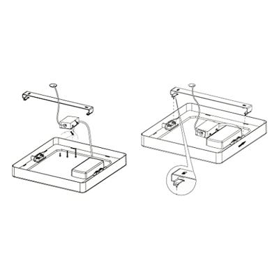 Eglo Plafonnière Zigbee Fueva-Z 28,5x28,5cm zwart 98854