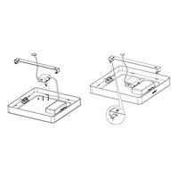 Eglo PlafonnièreZigbee Fueva-Z 28,5x28,5cm wit - 98849 - thumbnail
