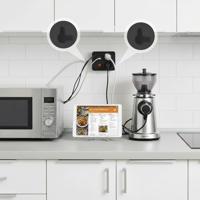 Maclean stekkerdoos, verlengkabel met 2 stopcontacten + 3xUSB, 110-240V AC 50/60Hz, 2,1A max 2500W, 1,5m, zwart, MCE387 B - thumbnail