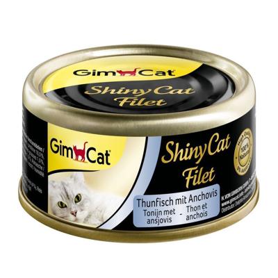 Gimcat Shinycat Filet Tonijn&Ansjovis 70gr