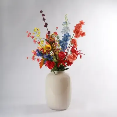 Zijden Veld boeket - Tropical Bont