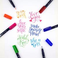 Tombow • fudenosuke brushpen hard tip 10pcs - thumbnail