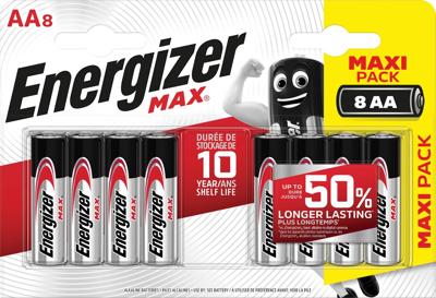 Energizer Batterij Max Alkaline AA (Mignon/LR6 8-pack)