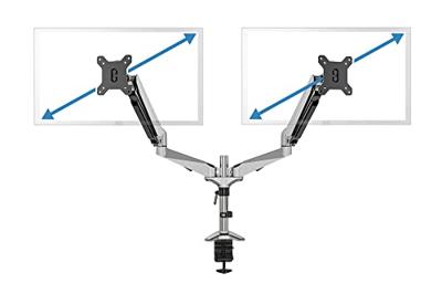 Digitus DA-90353 Monitor-tafelbeugel 2-voudig 25,4 cm (10) - 68,6 cm (27) Zwart Kantelbaar, Zwenkbaar, Roteerbaar Digitus DA-90353 Monitor-tafelbeugel 2-voudig 25,4 cm (10) - 68,6 cm (27) Zwart Kantelbaar, Zwenkbaar, Roteerbaar