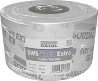 Soudal sws vario extra | vochtregulerende folie | 100 mm x 30 m | wit - 157712 - thumbnail