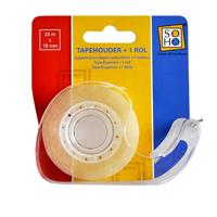 Tapehouder met rol 18x33mm - thumbnail