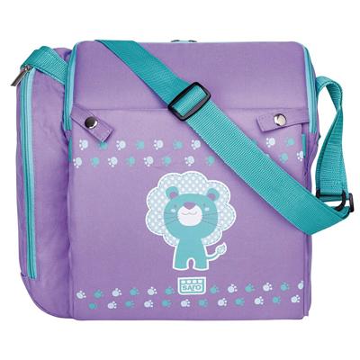 Saro verzorgingstas met zitverhoger paars 34 x 30 x 16 cm
