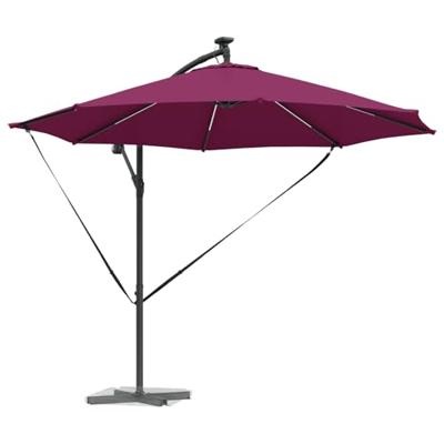 Cantilever Banana Parasol Bordeauxrood 294 x 294 x 248 cm Cantilever Banana Parasol Bordeauxrood 294 x 294 x 248 cm