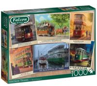 Vintage Trams Puzzel 1000 Stukjes - thumbnail