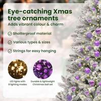 Kunstkerstboom met 300 LED Groen en Wit 180 cm PVC en Metaal - thumbnail