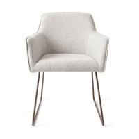 Jesper Home Eetkamerstoel 'Hofu' Slide Rose Gold, kleur Checkers Charm - thumbnail