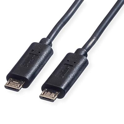 ROLINE USB 2.0 Oplaadkabel, Micro B M/M, zwart, 0,3 m ROLINE USB 2.0 Oplaadkabel, Micro B M/M, zwart, 0,3 m