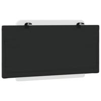 Hoofdbordkussen 100 cm kunstleer wit en zwart - thumbnail