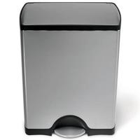 Simplehuman Afvalemmer Classic 50 liter (zilver) - thumbnail