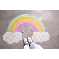 Set van 5 stoepkrijt LICORNE FOLIA meerkleurig - thumbnail
