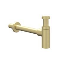 Design Sifon IVY Hoog Model Geborsteld Mat Goud PVD - thumbnail