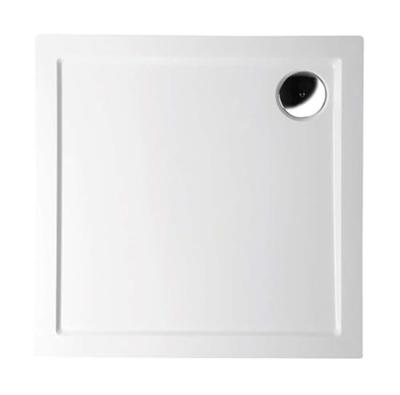 Douchebak Gegoten Marmer Sapho Aura 80x80x4 cm Vierkant Wit Douchebak Gegoten Marmer Sapho Aura 80x80x4 cm Vierkant Wit