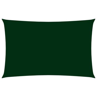 VidaXL Schaduwdoek rechthoekig 3x6 m oxford stof donkergroen