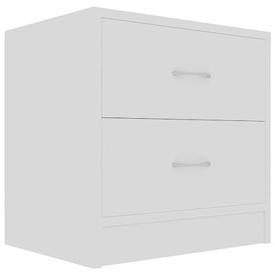 Nachtkastjes 2 st 40x30x40 cm bewerkt hout wit