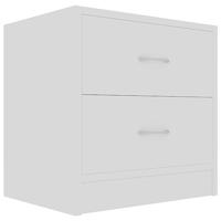 Nachtkastjes 2 st 40x30x40 cm bewerkt hout wit - thumbnail