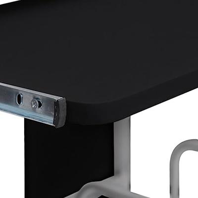 Computerbureau 110x52x88,5 cm bewerkt hout zwart